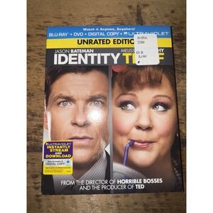 Identity Thief Unrated Edition (Blu-ray + DVD) Jason Bateman Comedy - New Sealed